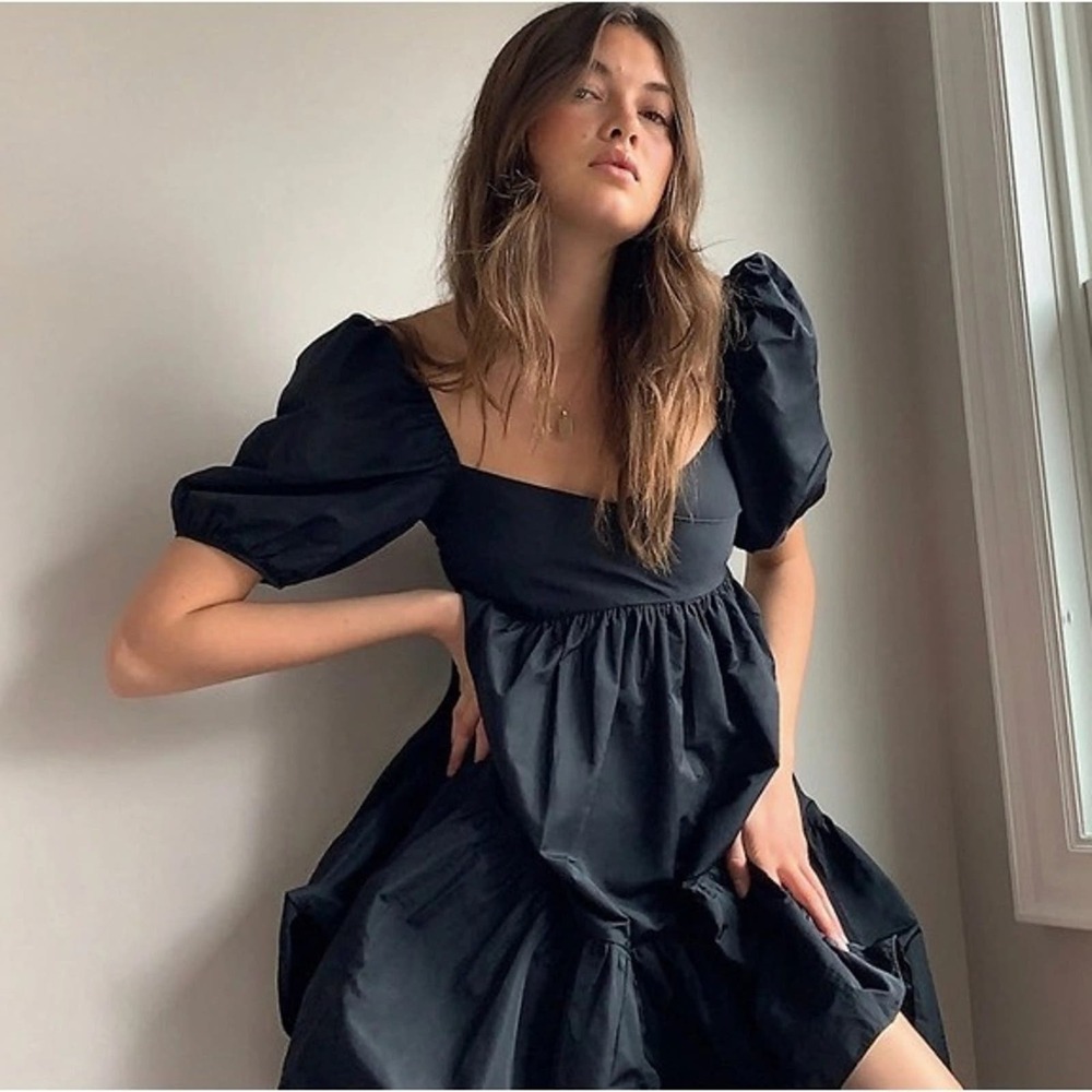 Wilfred Size Small Black Opera Dress Taffeta